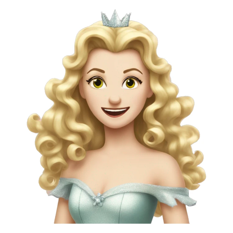 Glinda hair flip wicked sticker