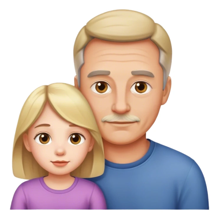 Dad with daughter  sticker
