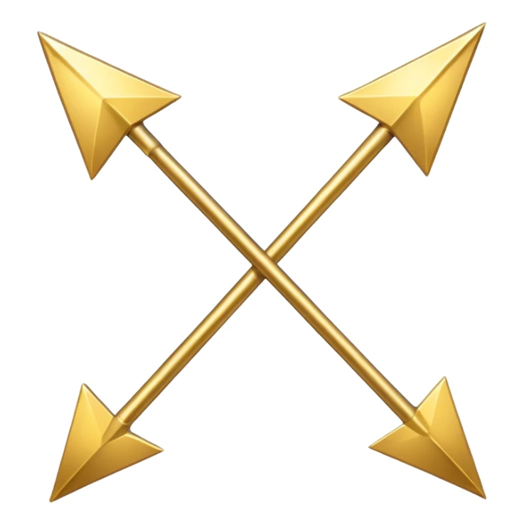 two arrows with stars sticker