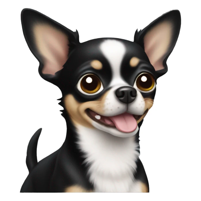 Dog black chihuahua  sticker