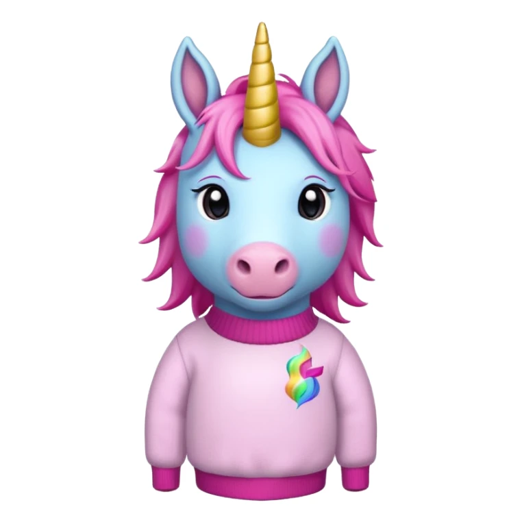 Funny preppy unicorn  sticker