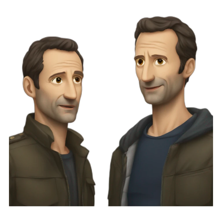 Mathieu Kassovitz with beare sticker