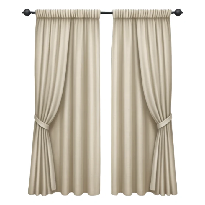 a full view of Curtain sticker