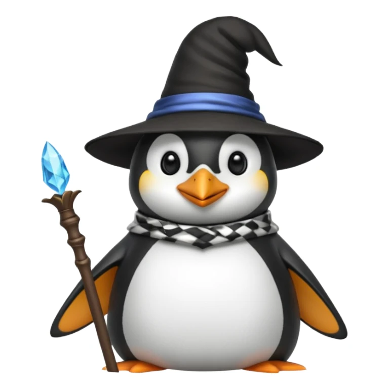 Penguin Wizard sticker