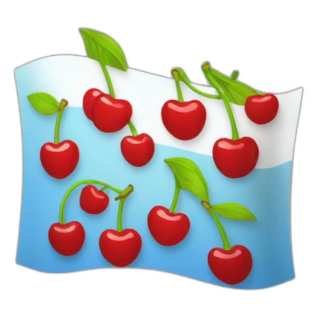 cherry flag of ukraine sticker