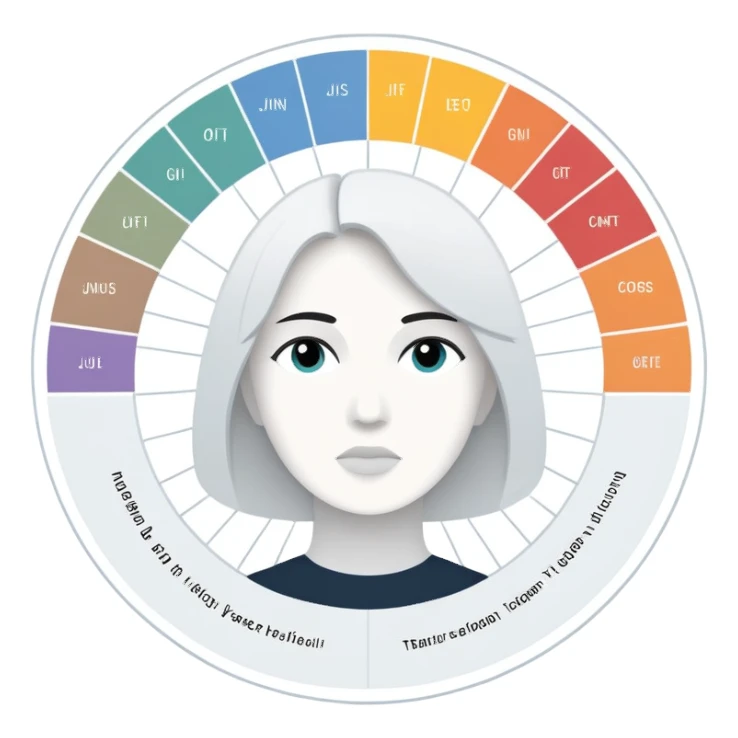 Create an INFJ personality chart sticker