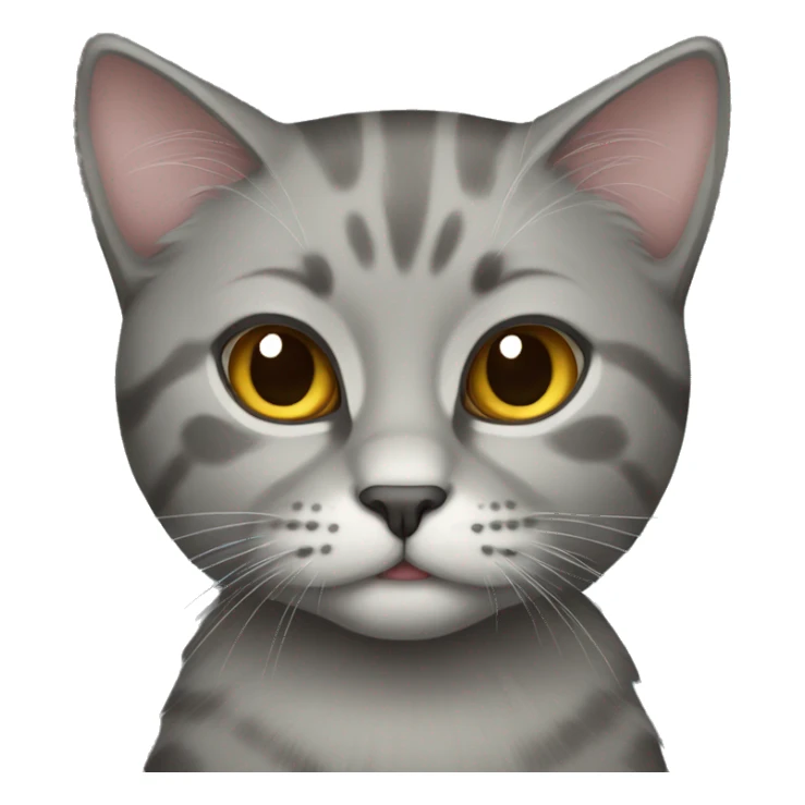 Scottish cat gray sticker