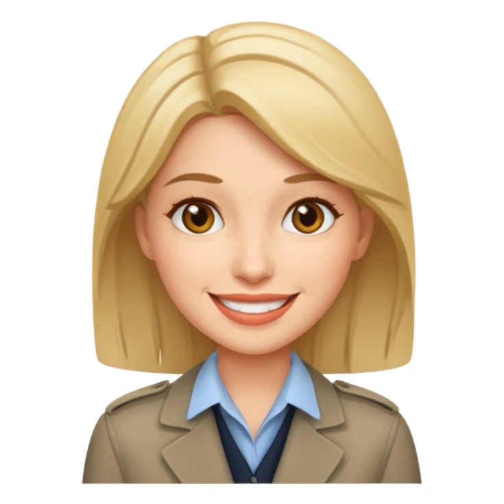 Female journalist sticker