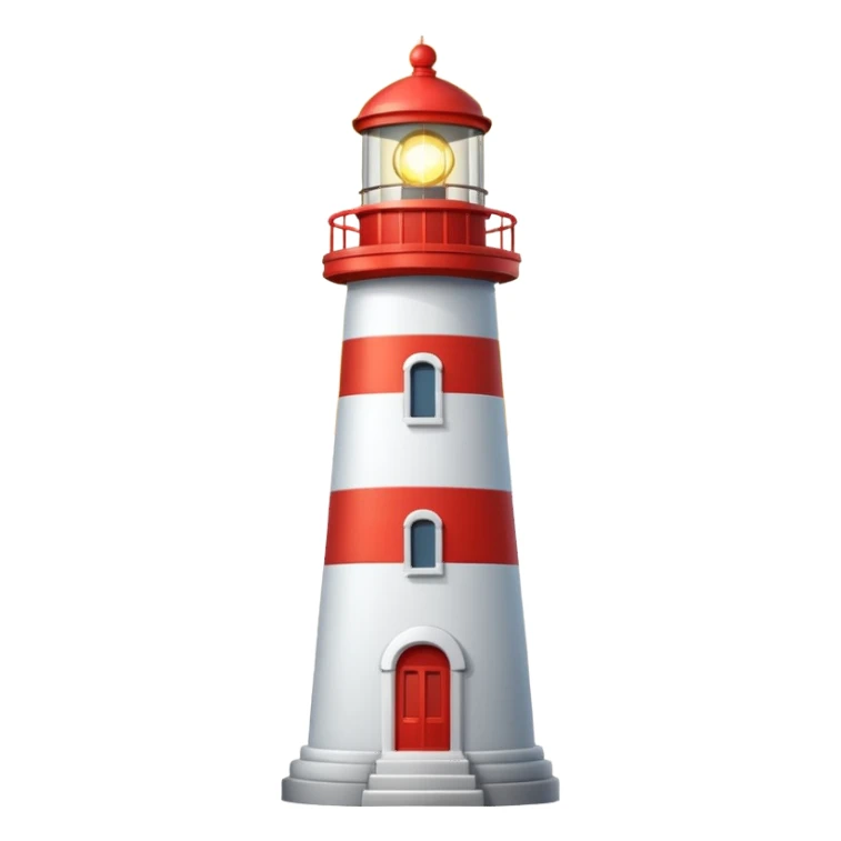 Lighthouse emoji shining light sticker