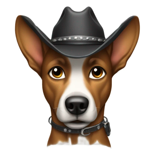 Cowboy dog sticker