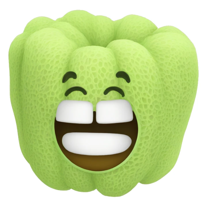 Synthetic mesh loofah sticker