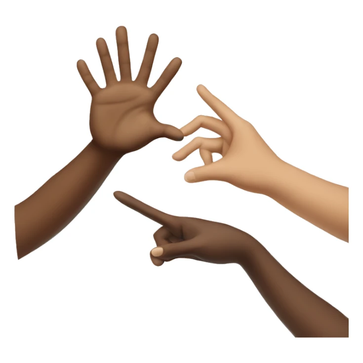 realistic friends high-fiving sticker