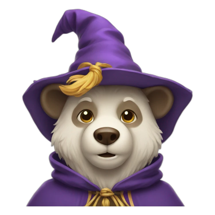 wizard bear sticker