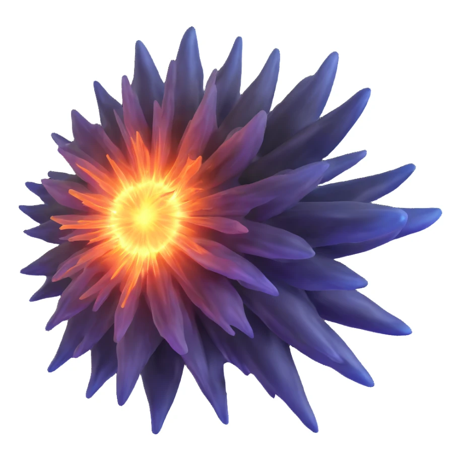 detailed supernova with expanding shock waves sticker