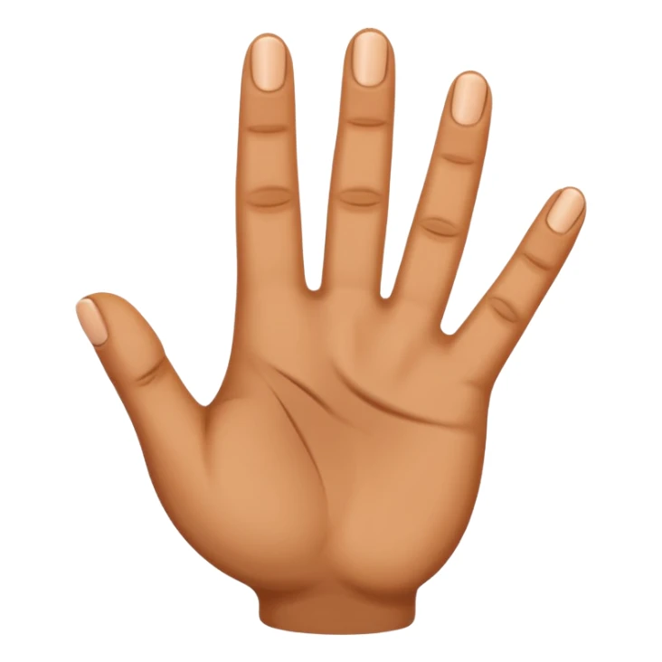 4 fingers thumb inwards sticker