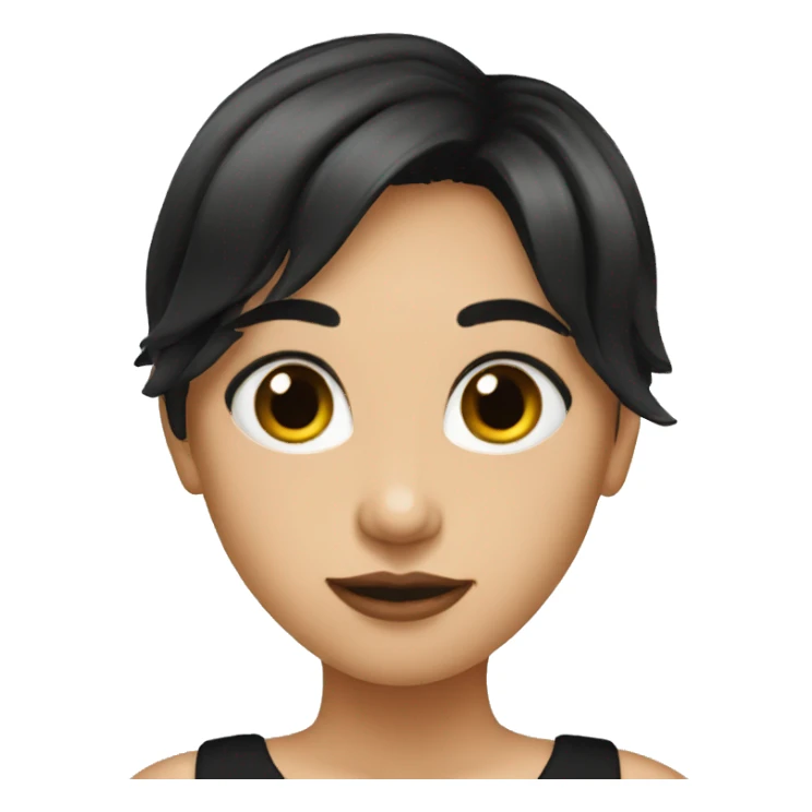 black dress pokerface sticker