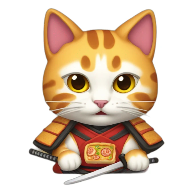 samurai pizza cat sticker