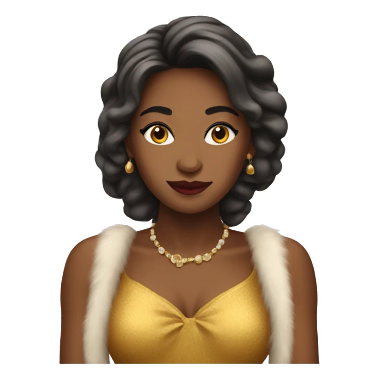 coquette with love emoji sticker