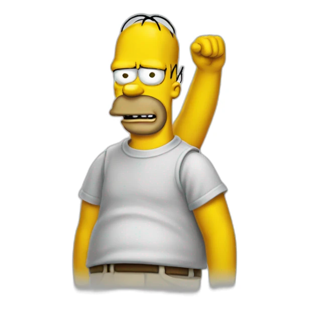 Homer simpson sticker