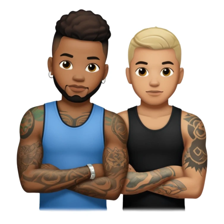 Jermaine Rivers Damian Kane With Tattoos  sticker