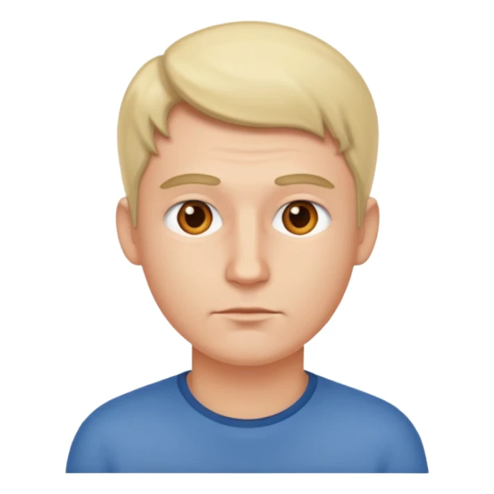 man thinking sticker