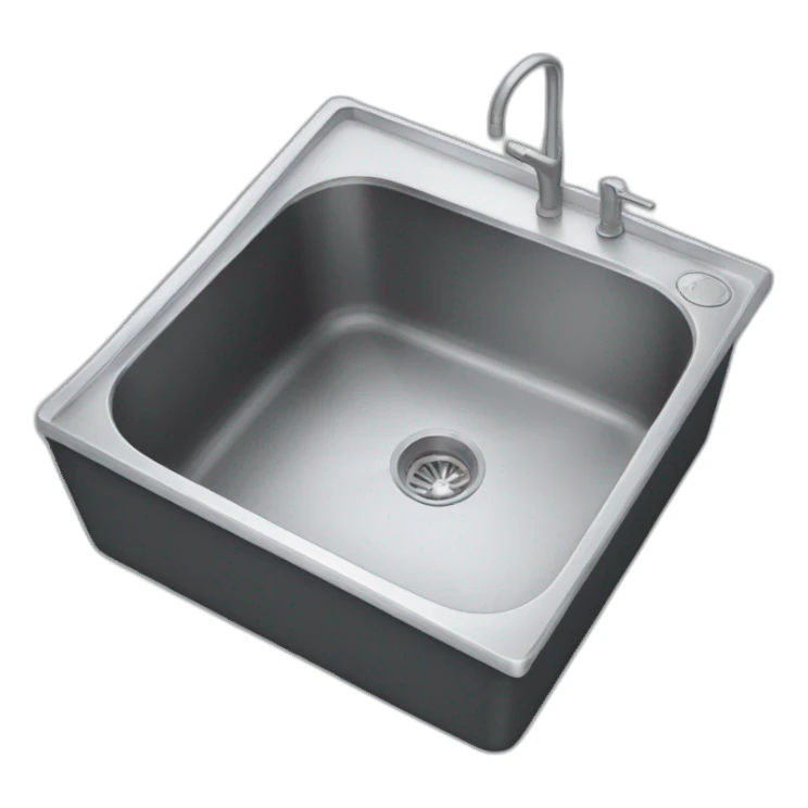 Kitchen sink no faucet sticker