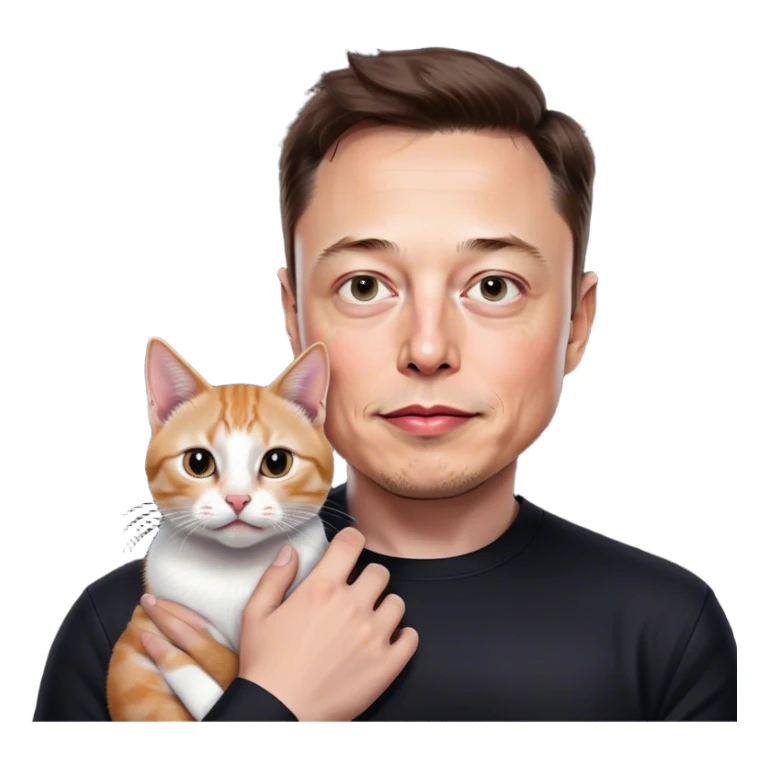 Elon musk cat sticker