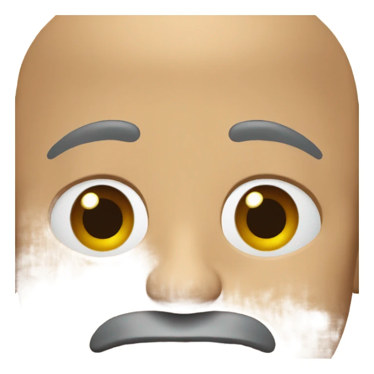 Bald man goatee sticker