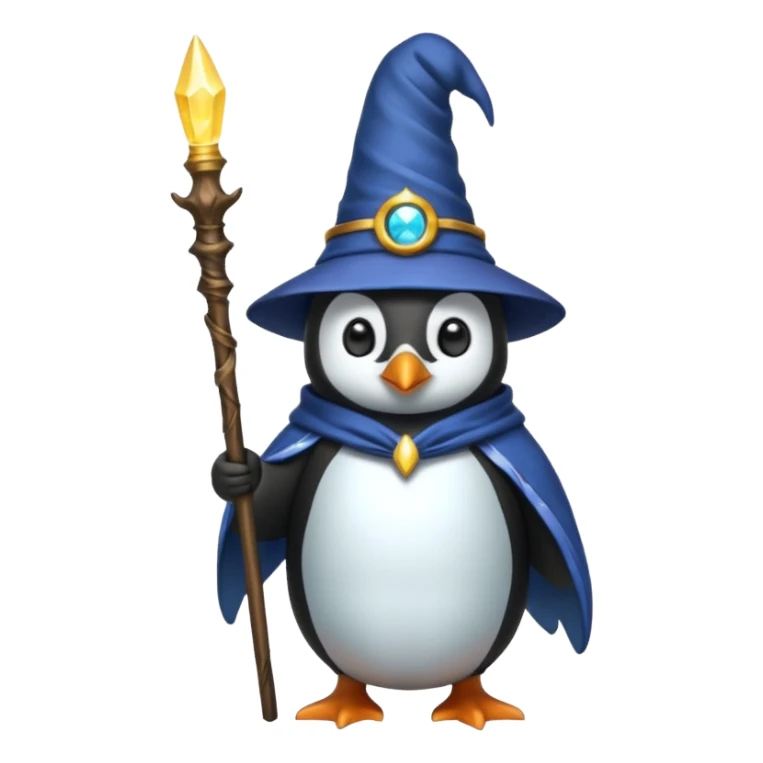 Penguin Wizard sticker