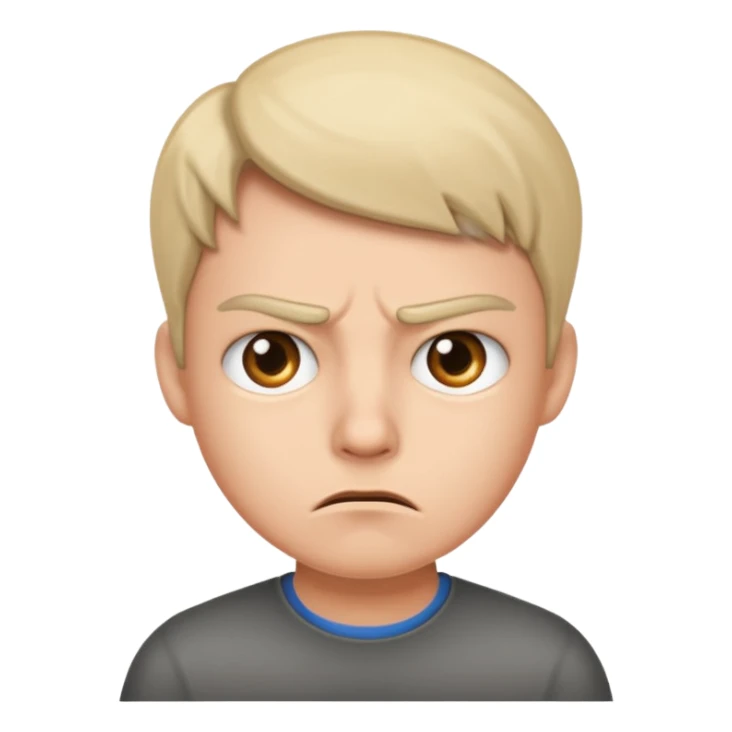 Person in annoyed  sticker