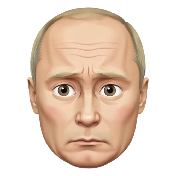 Sad Putin sticker