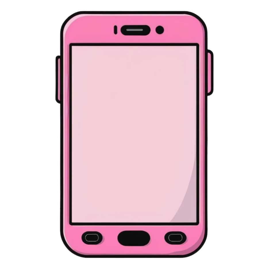 pink gothic smartphone sticker