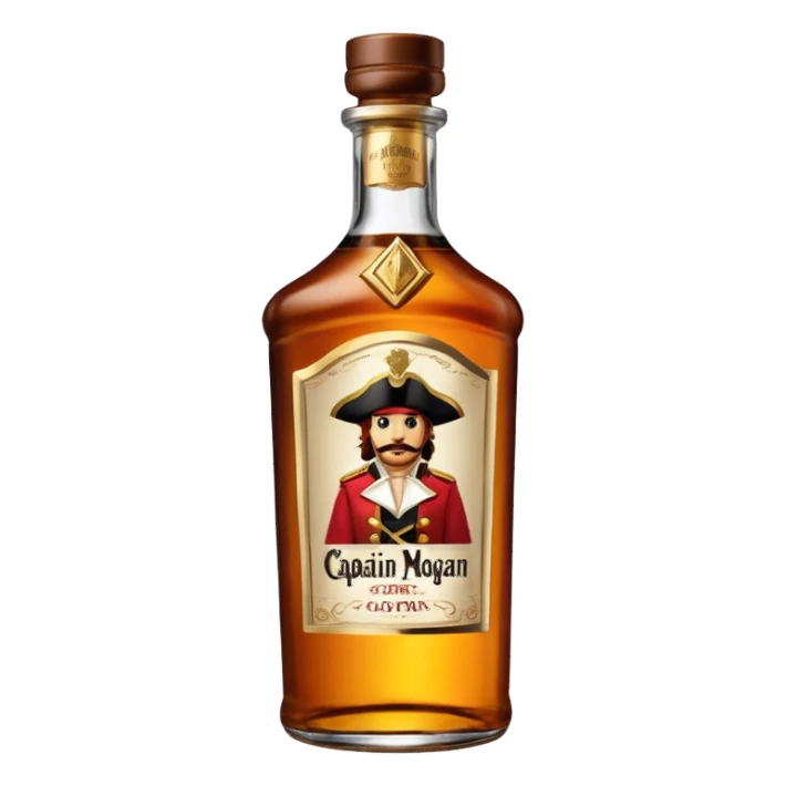 Bouteille de Captain Morgan sticker