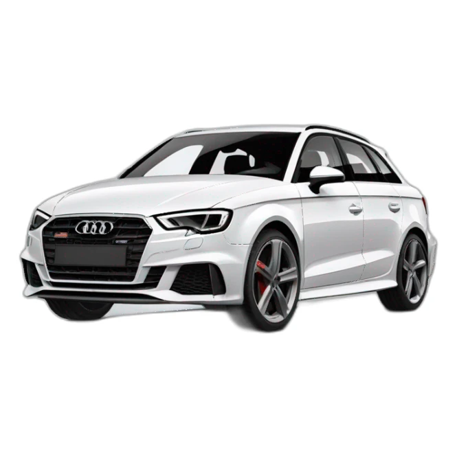 Audi S3 sportback blanche sticker