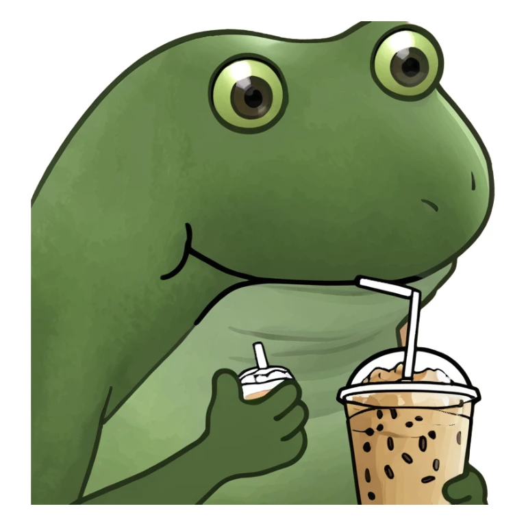 Iced coffee sticker