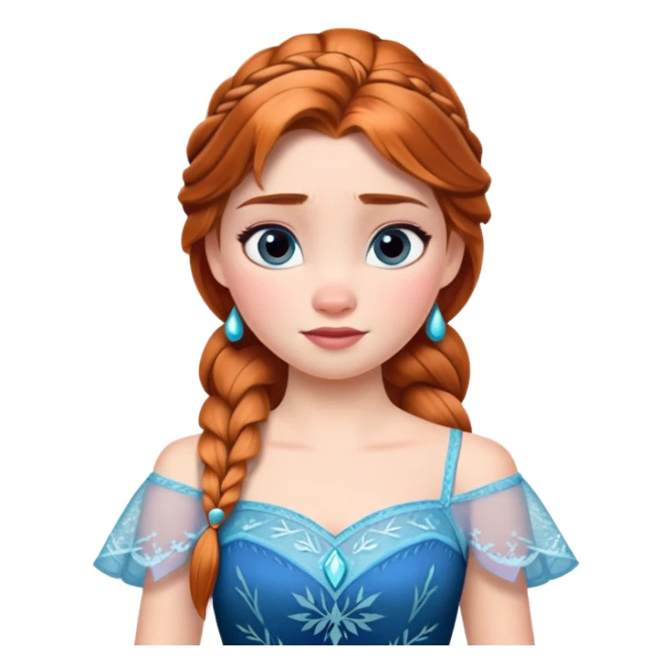 Anna from Frozen Disney character sticker