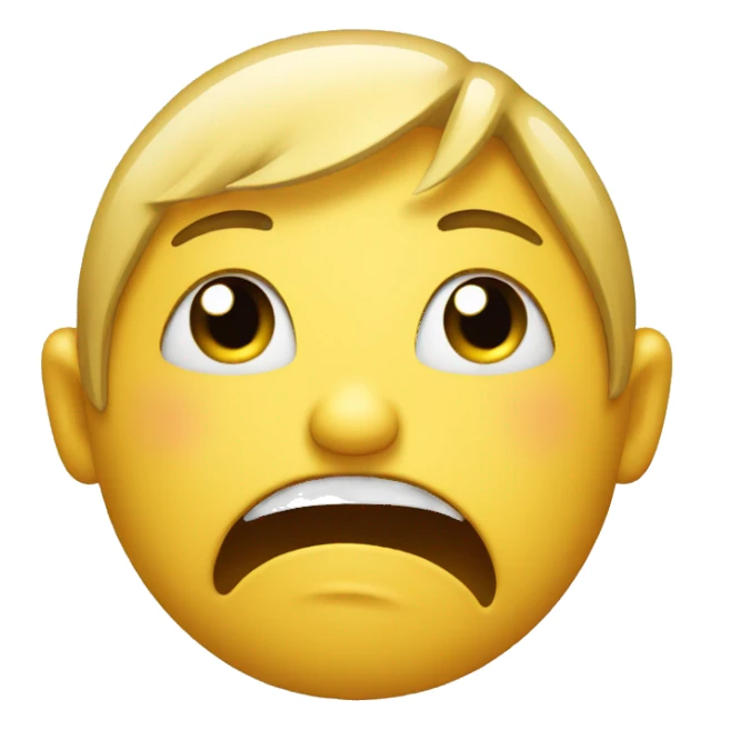 star with a crying face  sticker