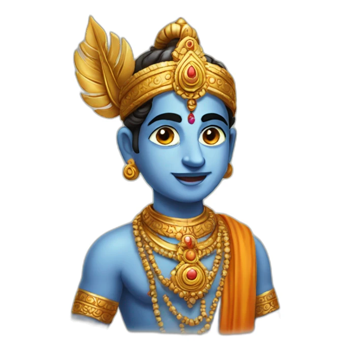 Indian god krishna sticker