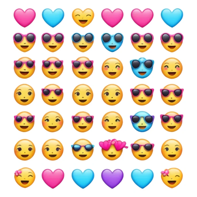 Girly emojis  sticker