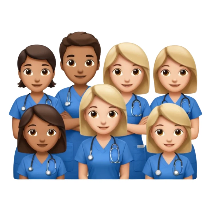 nurses in a classroom sticker