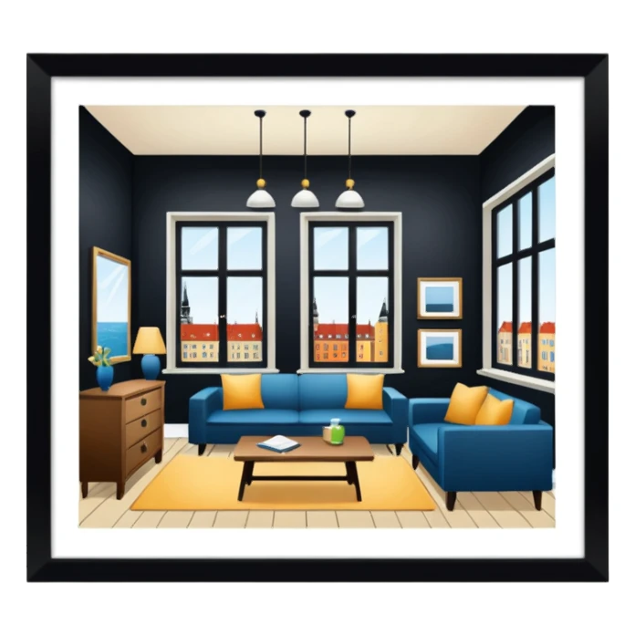 copenhagen interior design sticker