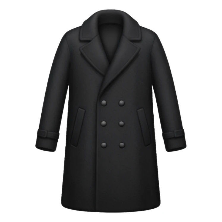 black longcoat sticker