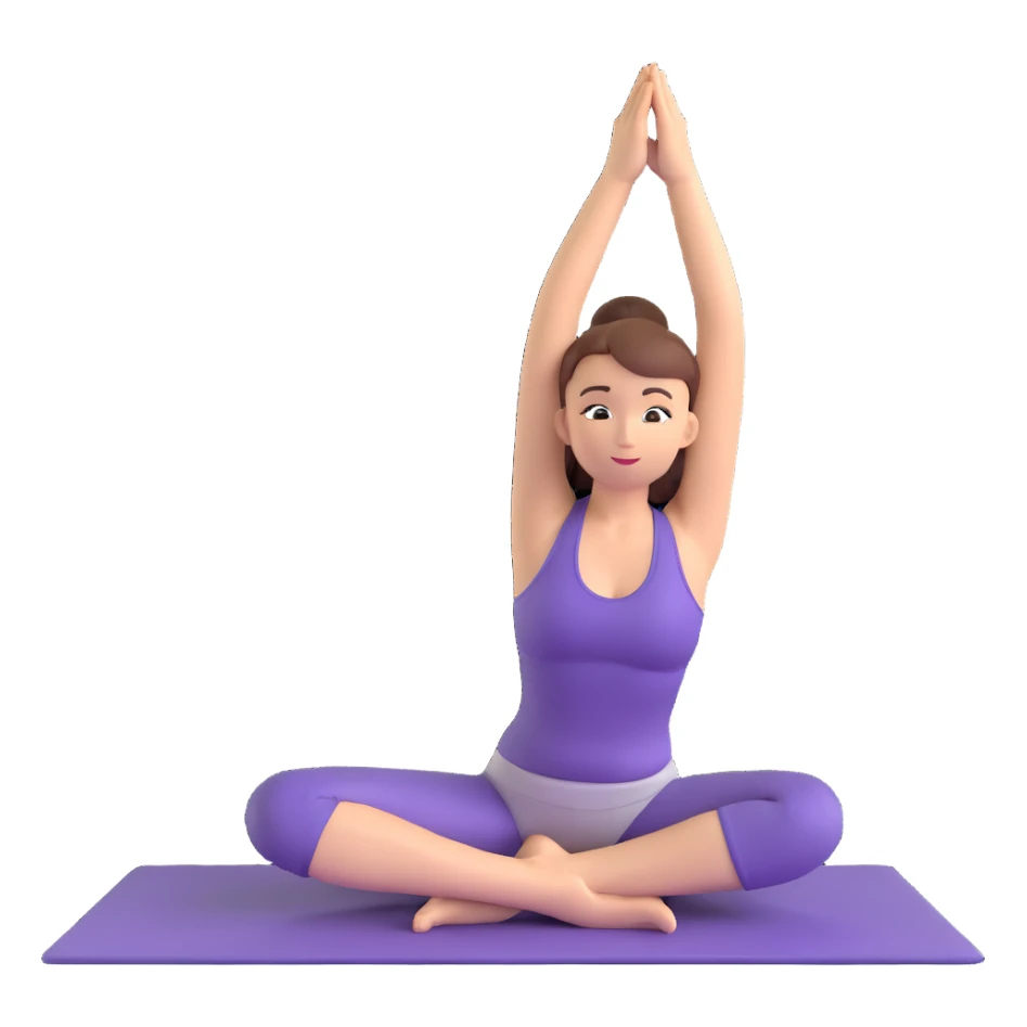 yoga pose sticker