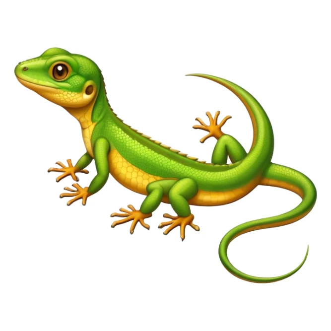 lizard getting a spray tan  sticker