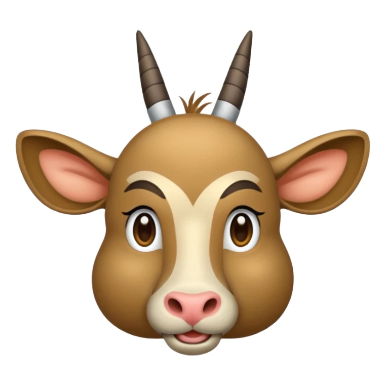 Slede getrokken door een eland sticker