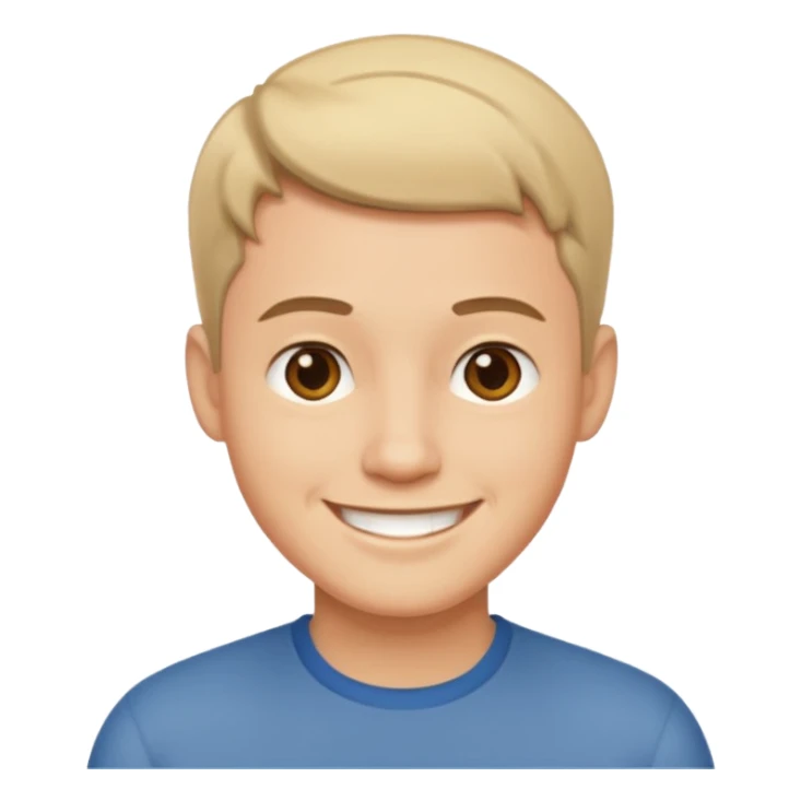 short haired man sticker