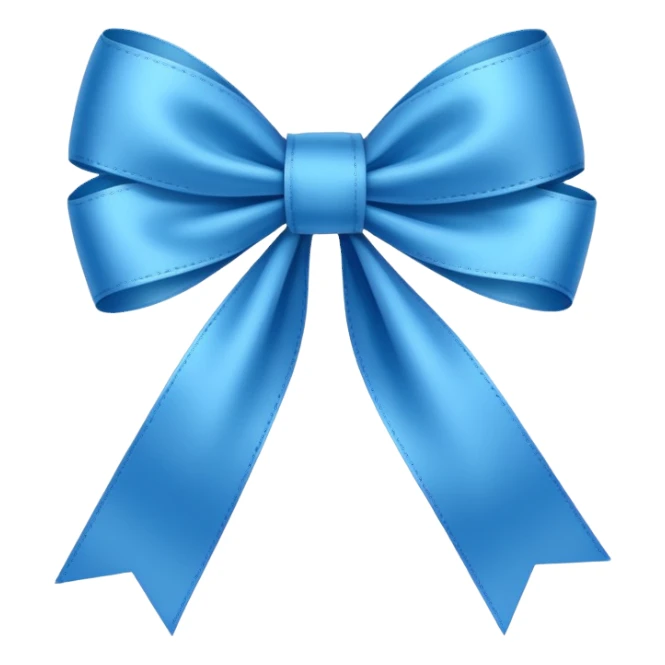 blue ribbon sticker