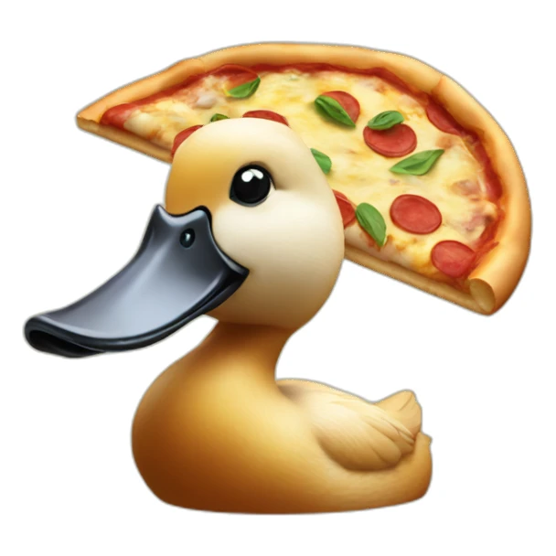 pizza duck sticker