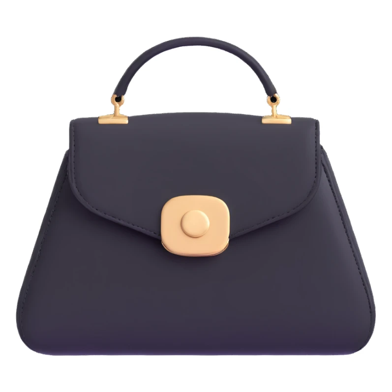 Black cute goth purse sticker