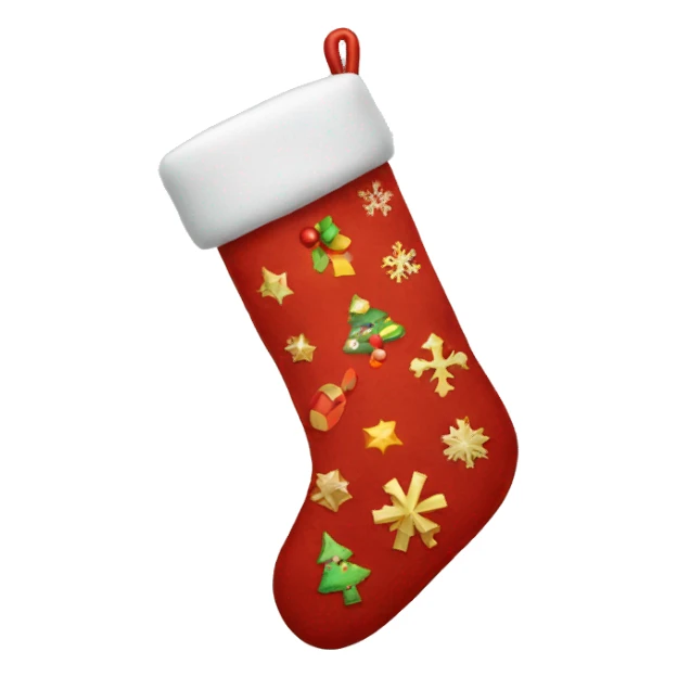 Christmas stocking sticker